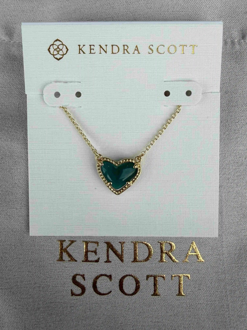 Kendra Scott White Heart Pendant Necklace